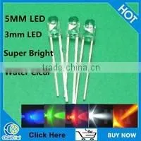 2016 Wholesales Ultra Bright Through Hole Outdoor Led 10mm White