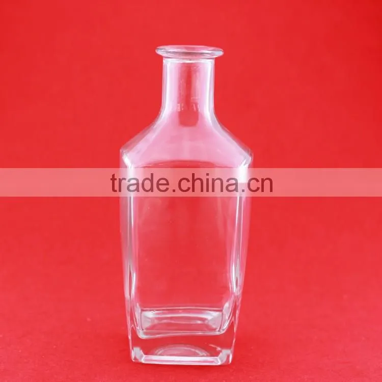 Best price frost blue printing bottles screw thread mouth bottles thick bottom 700ml bottles