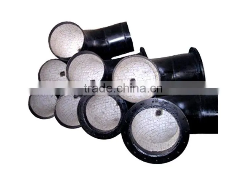 Mining industry special ceramic composite pipe, corundum pipeline pipe, ceramic pipe.