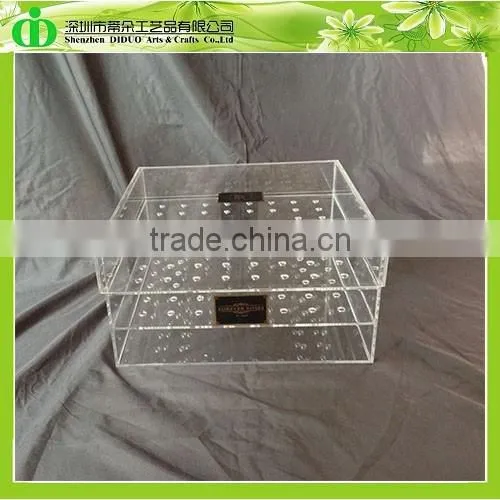 DDX-0231 Trade Assurance Customized Acrylic Flower Storage Box