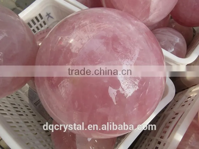 2015 Factory direct customed rough rose quartz ball for sale