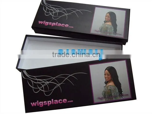 hot sale custom cardboard hair extension packaging box wholesale