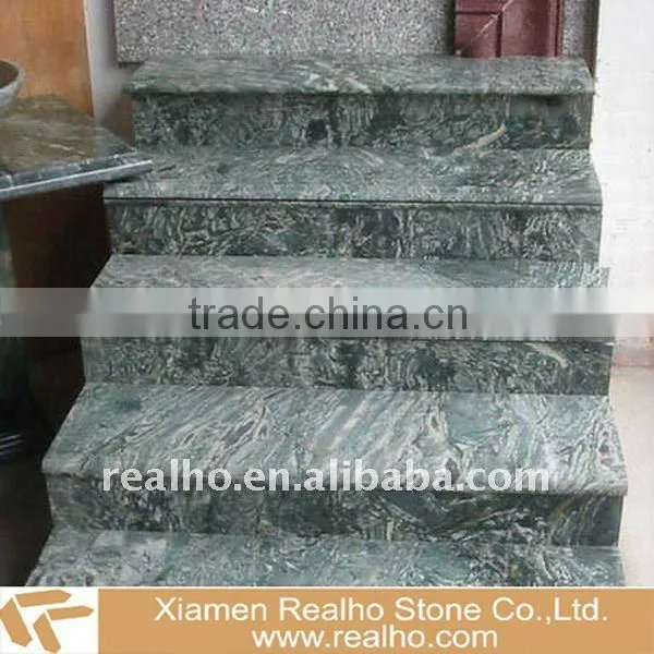 Green granite stair