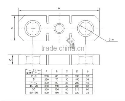 GSL307 Industrial hanging hook scale load cell