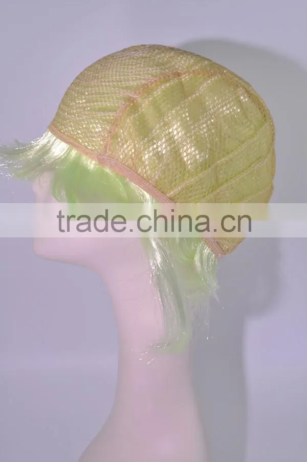 A018 beauty pale green color bob wigs,short synthetic cosplay hair wig in stock