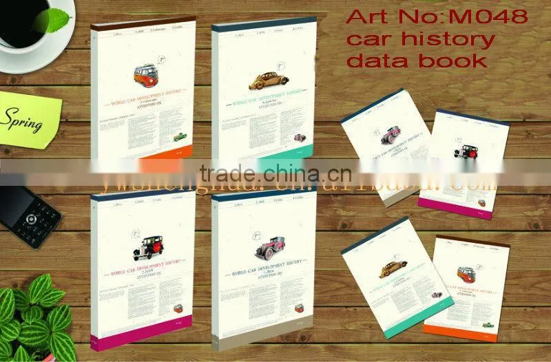 hot Sale paper note book / high quality fashion handmade clear book/data book