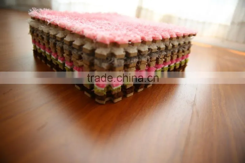 EVA foam Korea fleece carpet floor mat for household