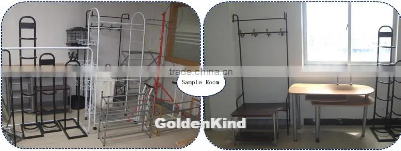 2 layers movable storage drawer trolley with wheel