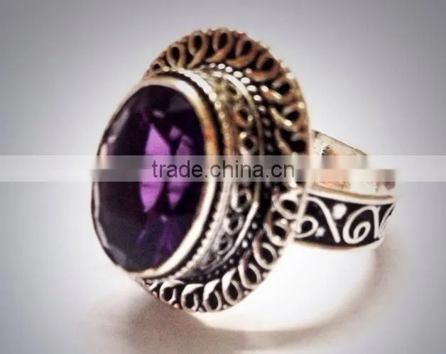 Labradorite Ring Silver Gemstone Ring