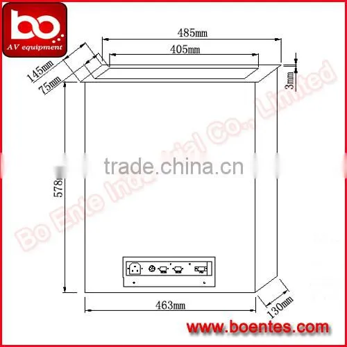 Conference System Equipment for 17 Inch Motorized Pop Up LCD Monitor Lift Mechanism with RS232 Port