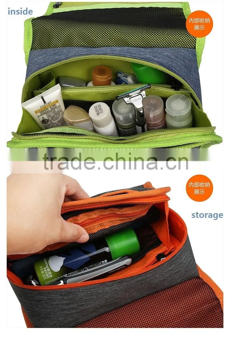 wholesale nylon folding small protable cosmetic bag Washing Tool Bag