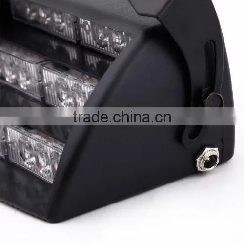 18 LED 12V Strobe Emergency Flashing Warning Light + Car Cigarette Adapter