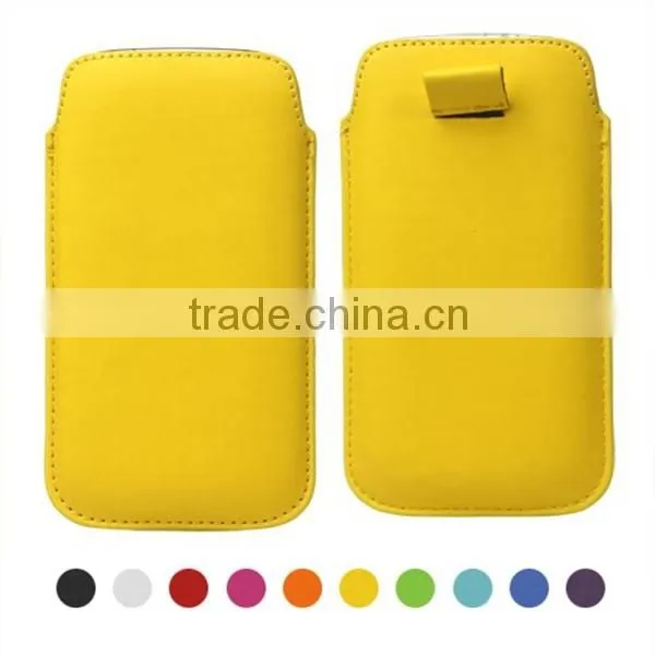 Pull Tab Leather Pouch Case for Apple iPhone 6