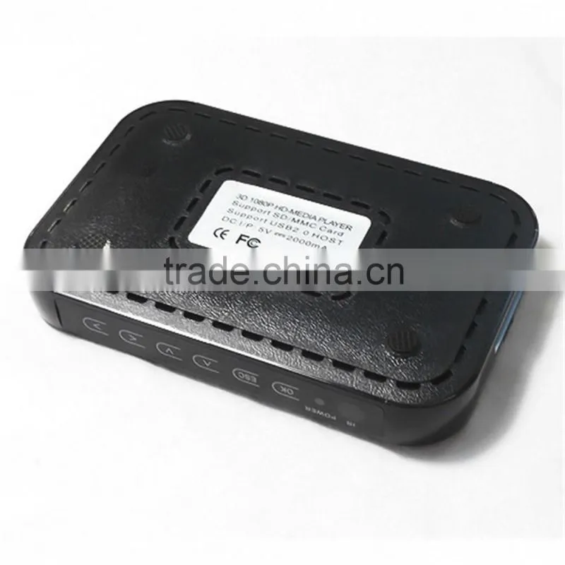 Multifunction mini mobile hard disk full hd media player black/mini full hd 1080p media player
