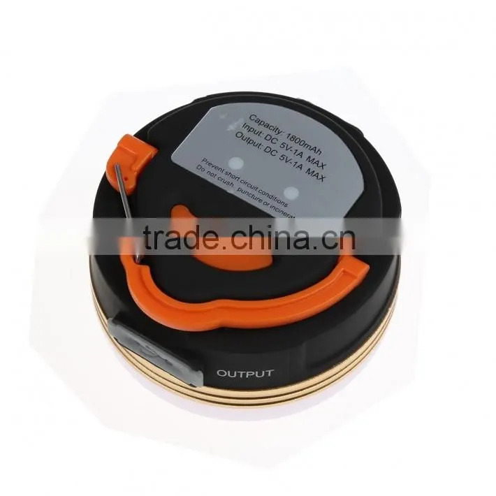 1800mAh led the lamp Portable Outdoor LED rechargeable Camping Lantern Maximum 180 Lumens Hiking 5V Charging LED Lamp Outdoor