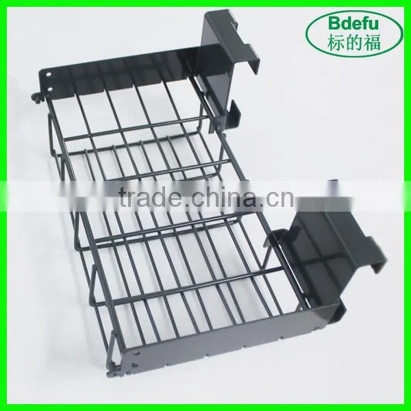 Metal hanging storage wire supermarket baskets,supermarket shelf