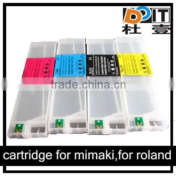 Refillable ink cartridge for roland,for mimaki printer with auto reset chip