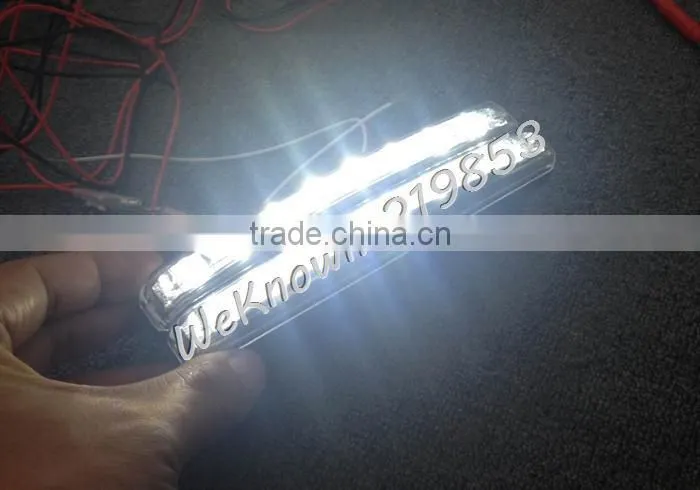Universal 100% waterproof E MARK 16pcs 3528 LED Car DRL Driving Daytime Running Light with Automatic switch on/off