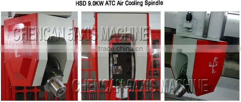 Jinan 5Axis Foam&Wood Mold Carving/Engraving CNC Machine CNC Router for Sales