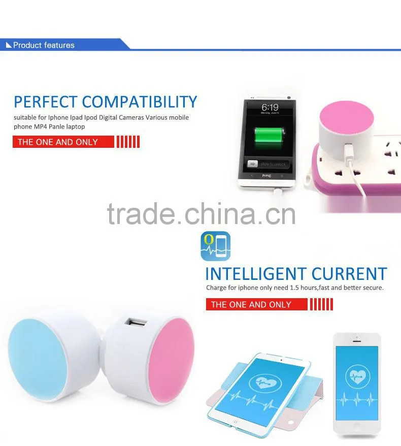 Fashion Mini Australia Standard High Speed USB Charger for Mobile Phone