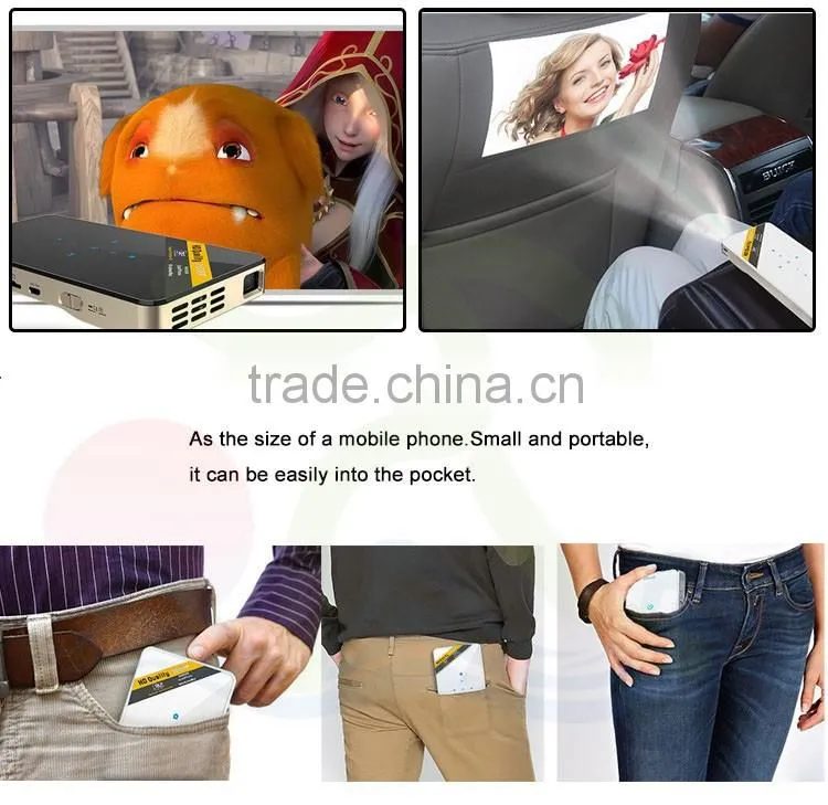 Hot Selling Latest Smart Pico Projector Wifi Dlp Led Mini Pocket Projector