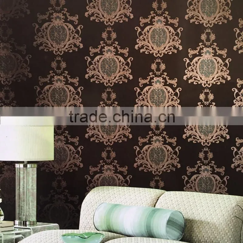 3d European living room wallpaper ,bedroom sofa tv background of flower wallpaper