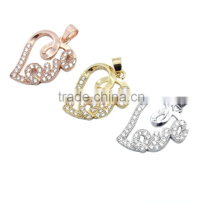 925 silver gemstone 2015 love pendant design