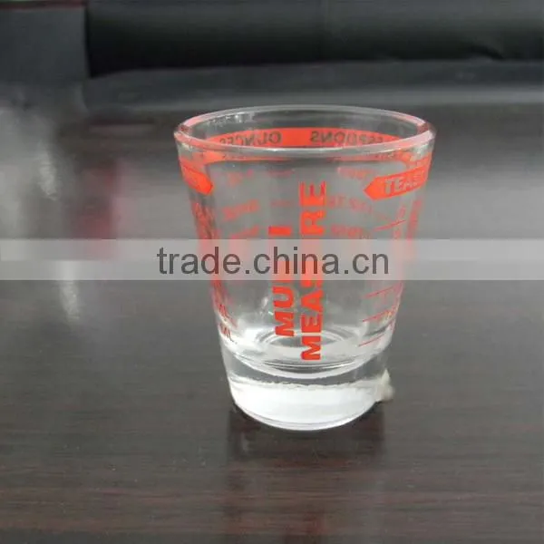 Glass 2 oz measure cup for kitchen