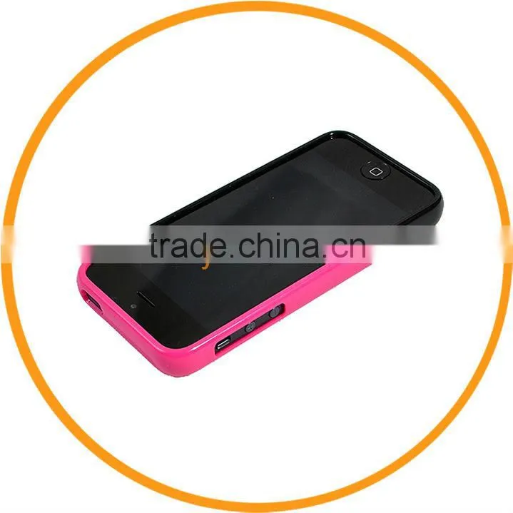 New Fashion Vivid Choice Colorful Hard Cell Phone Case for iPhone 5 5G Black+Red from Dailyetech