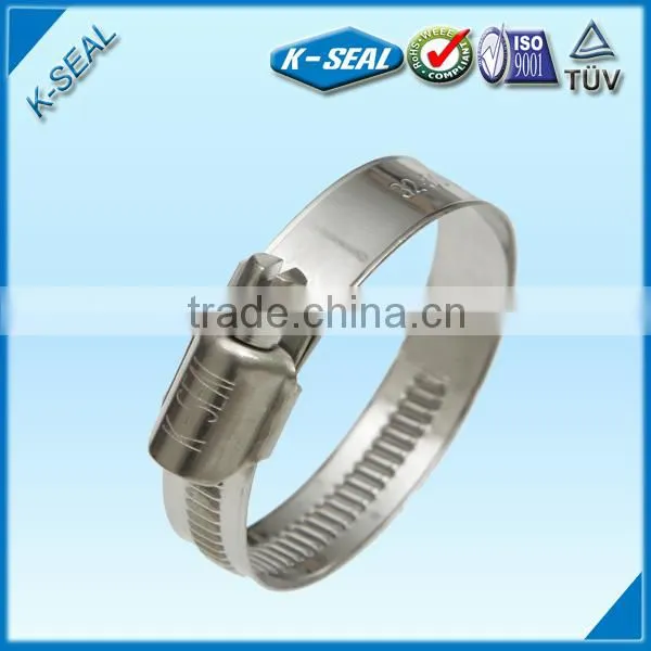 zinc-plated non-perforated hose clamp