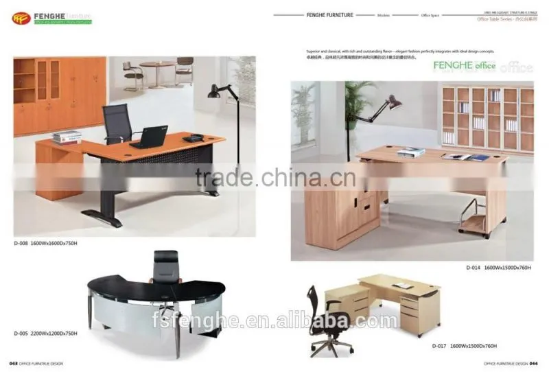 heated 3 person office desk for office furniture D-011A