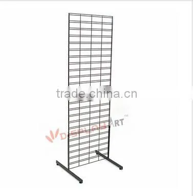 Custom White Metal Gridwall Panel Floor Display