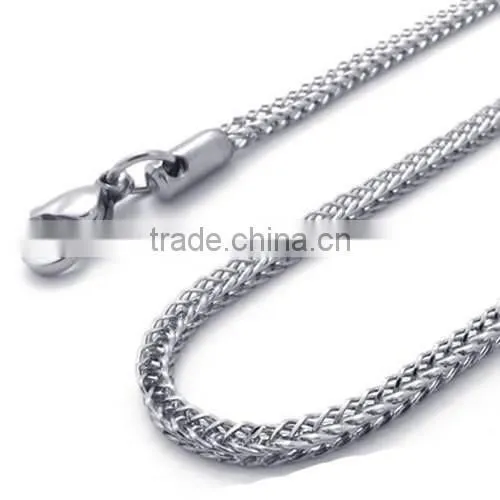 Fashion High Quality 316L Stainless Steel Decorative Metal Steel Foxtail Chains(SC-008)