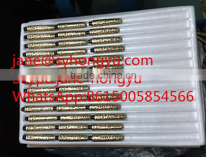 Black color Aluminum Empty Mascara Extrusion Oval Tube With Hollow Brush