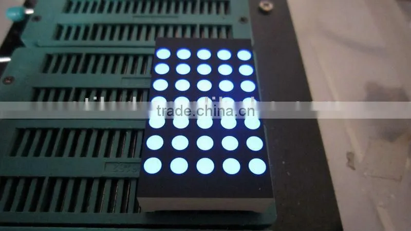0.7 inch 5*7 dot matrix display, blue dot matrix