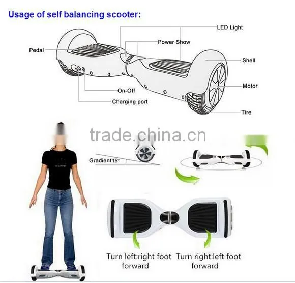 Balance Scooter 10 inch Self balancing Scooter Hoverboard with samsung battery