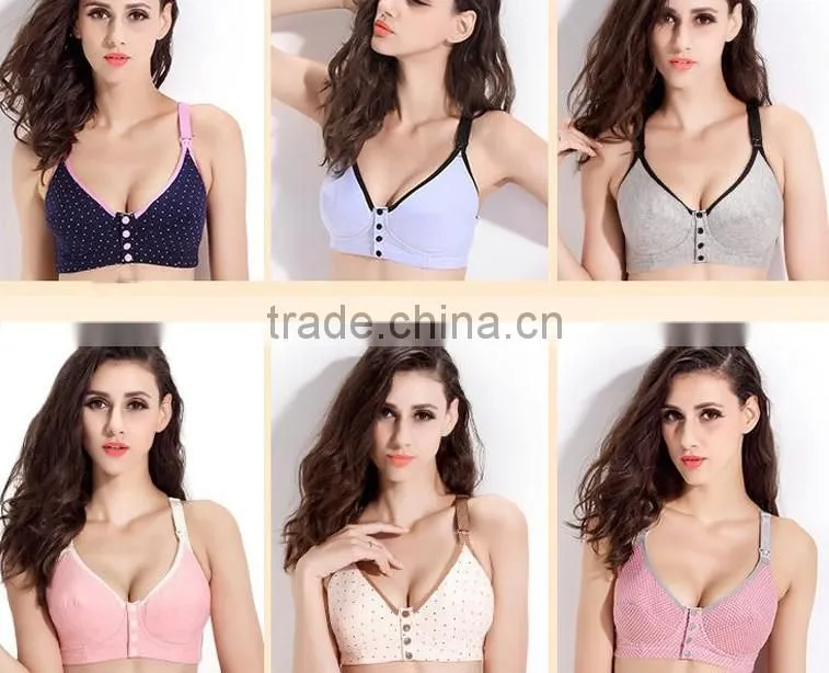 Cotton Vest Nursing Bra Brand Plus Sizes Wireless Maternity Bra for Pregnant Women