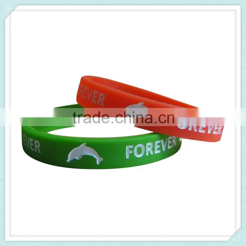 rubber charm bracelet adjustable silicon wristband energy bracelet