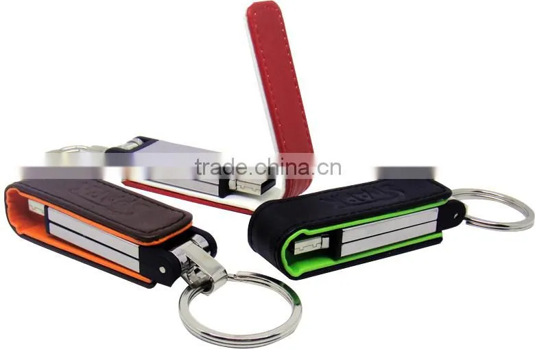 Elegant factory direct selling buy usb flash drive Brand Custom Leather Can be printed logo