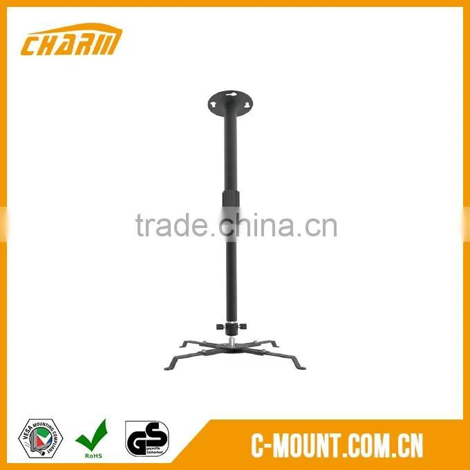 Retractable projector mount, motorized projector ceiling mount
