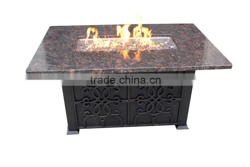 2016 NEW Indoor/Outdoor Fire Pit Backyard 50 x 32 in. Square Chat Fire Pit Table