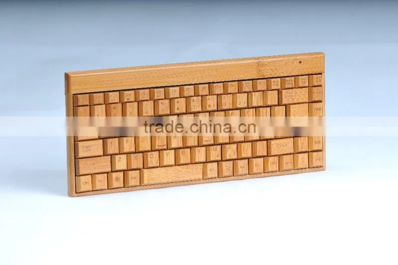 Top quality wooden cheap wireless bamboo keyboard and mouse