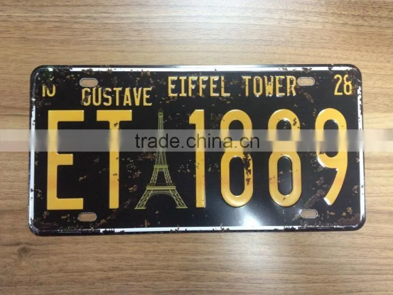 15*30cm printing aluminum license plate 6063