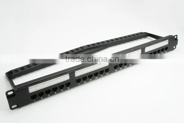 Taiwan Manufacturer 24-Port 110 and LSA+ IDC Unshielded Modular Patch Panel