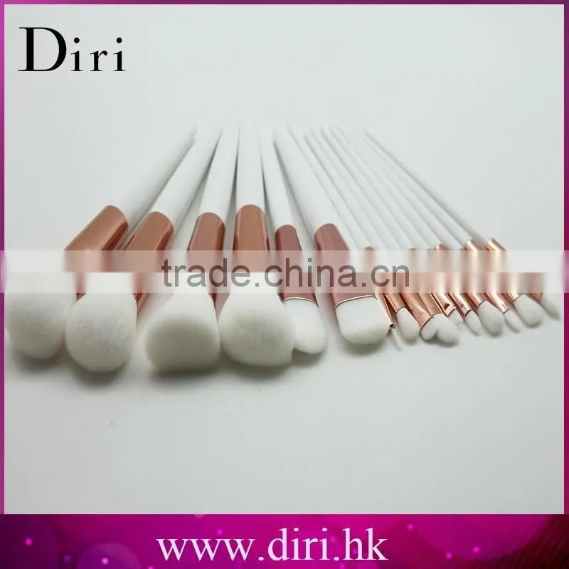 White Acrylic makeup brushes Professional 16pcs Makeup Brushes Set Wholesale
