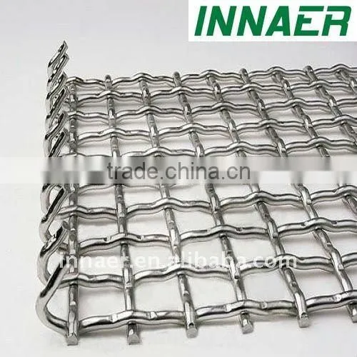 plain woven stainless steel crimped wire mesh (Exporter)