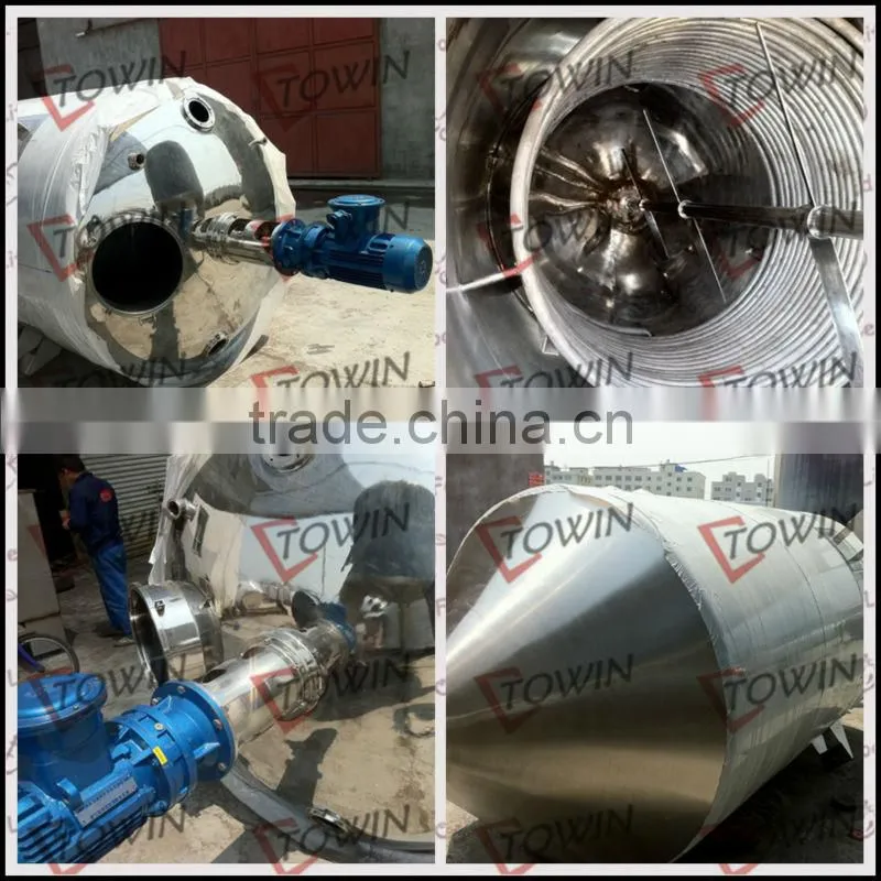 100-10000L stainless steel high pressure chemical reactor with condensor