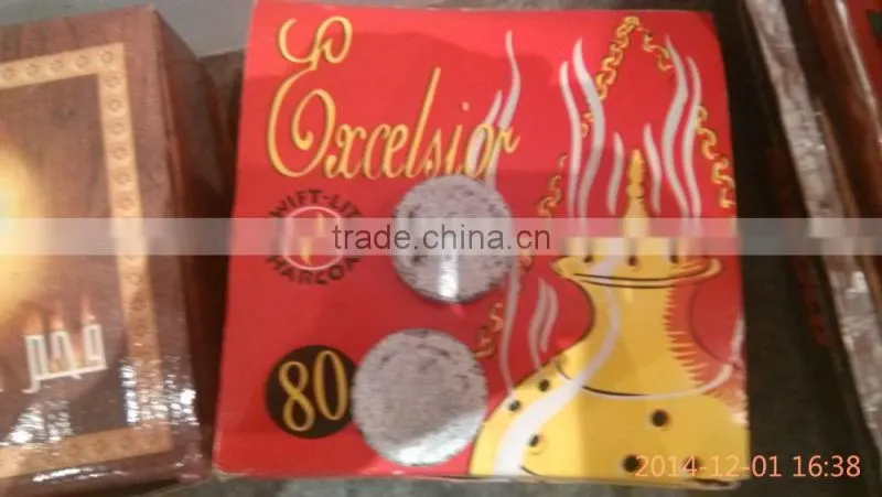 Factory direct sell 100% pure nature bamboo hookah charcoal , lower ash and longer burning time bamboo shisha charcoal