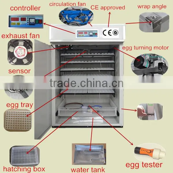 automatic chicken egg incubator for 1000 eggs high quality