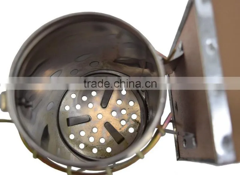 Factory Price manual stainless steel bee smoker with heat shield